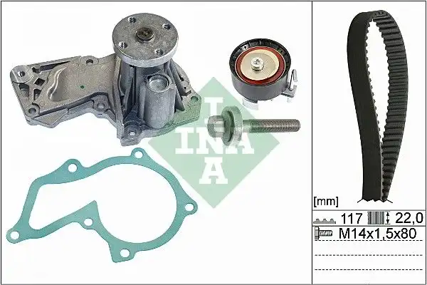 Αντλία νερού FORD FIESTA 2008 - 2013 ( Mk6 )( JA8 ) INA 530 0605 30
