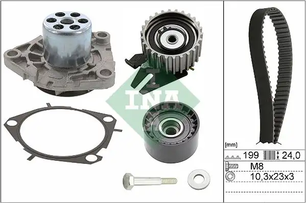 Αντλία νερού FIAT STILO 2001 - 2006 ( 192 ) INA 530 0628 30