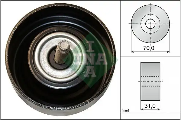 Τροχαλία παρέκκλισης & ενδιάμεσος τροχός OPEL INSIGNIA 2008 - 2013 INA 532 0614 10