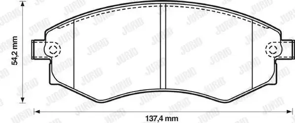 Τακάκια Σετ HYUNDAI LANTRA 1990 - 1992 ( J1 ) JURID 572347J