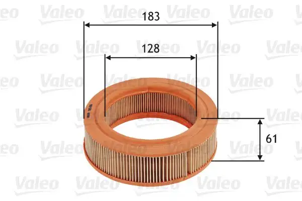 Φίλτρο αέρα FORD ESCORT 1968 - 1975 ΜΚ1 VALEO 585656
