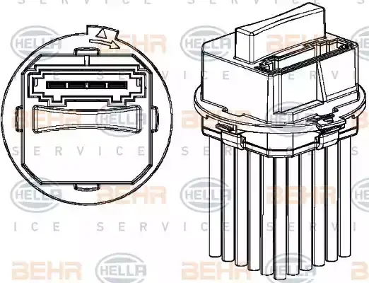 Ανεμιστήρας Καλοριφέρ Εσω BMW X5 2007 - 2010 ( Ε70 ) HELLA 5HL 351 321-321