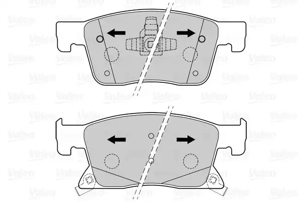 Τακάκια Σετ OPEL ASTRA 2015 - ( K ) VALEO 601501