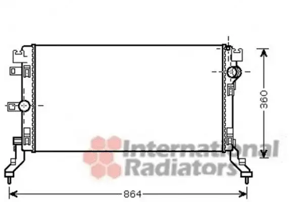 Ψυγείο Νερού RENAULT LAGUNA ( DT ) Coupe / 2dr 2007 - 2012 2.0 16V Turbo  ( F4R 811,F4Rt 811  ) (170 hp ) Βενζίνη #665006310