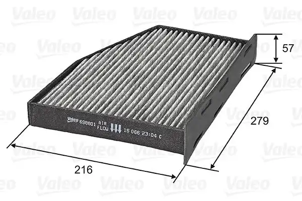 Φίλτρο αέρα εσωτερικού χώρου VW GOLF 2004 - 2008 ( Mk5 ) VALEO 698801
