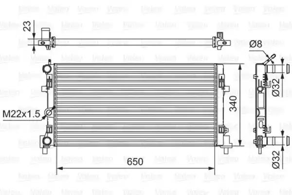 Ψυγείο Νερού VW POLO 2002 - 2005 ( 9N ) VALEO 701522