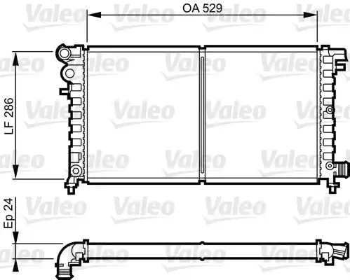 Ψυγείο Νερού PEUGEOT 106 1996 - 2003 VALEO 731530