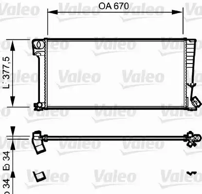 Ψυγείο Νερού PEUGEOT 306 1993 - 1996 ( N3 ) VALEO 731743