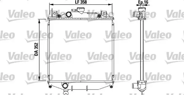 Ψυγείο Νερού SUZUKI SWIFT 1989 - 1992 ( SF ) VALEO 731828