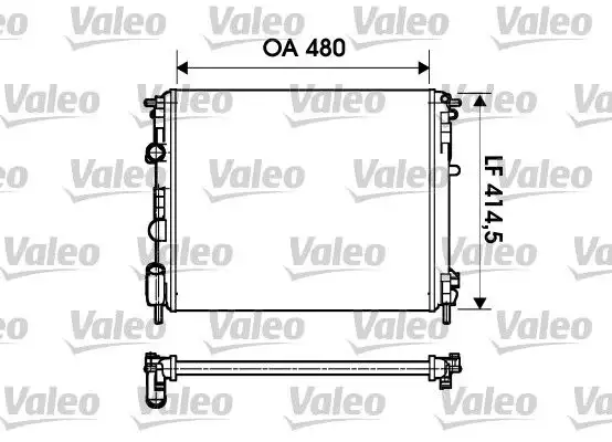 Ψυγείο Νερού RENAULT CLIO 2001 - 2005 VALEO 732621