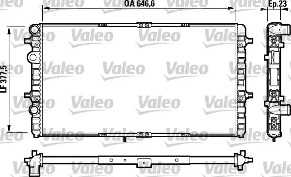 Ψυγείο Νερού SEAT IBIZA 1993 - 1995 ( 6K ) VALEO 732698