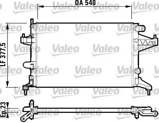 Ψυγείο Νερού OPEL CORSA 2000 - 2004 ( C ) VALEO 732826