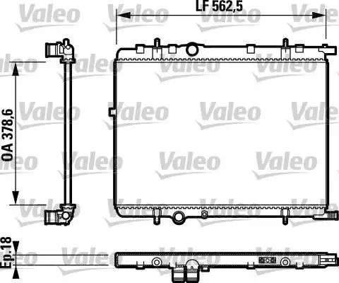 Ψυγείο Νερού PEUGEOT 307 2001 - 2005 ( 3A ) ( 3C ) VALEO 732890