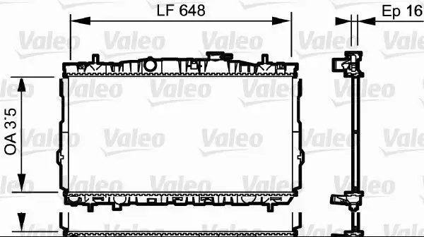 Ψυγείο Νερού HYUNDAI COUPE 1999 - 2001 ( RD ) VALEO 734903