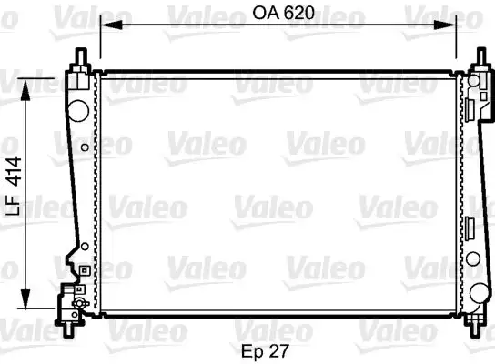 Ψυγείο Νερού OPEL CORSA 2006 - 2011 ( D ) VALEO 735041