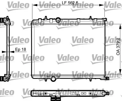 Ψυγείο Νερού PEUGEOT 307 2001 - 2005 ( 3A ) ( 3C ) VALEO 735496