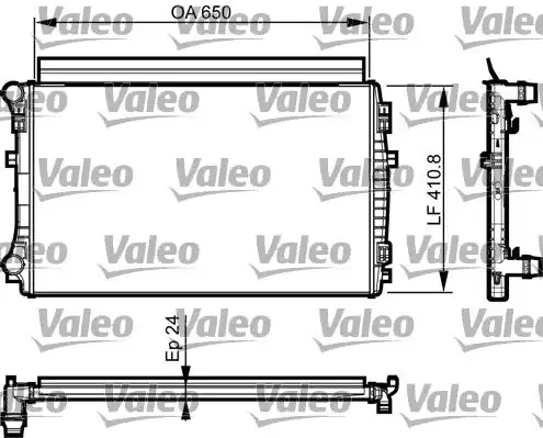 Ψυγείο Νερού SEAT LEON 2013 - 2016 VALEO 735558