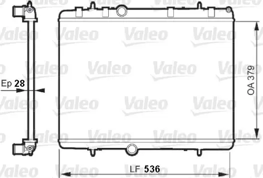 Ψυγείο Νερού PEUGEOT 307 2001 - 2005 ( 3A ) ( 3C ) VALEO 735608