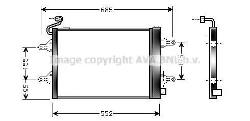 Ψυγείο A/C (Εξωτερικό) SKODA ROOMSTER MPV / ΠΟΛΥΜΟΡΦΙΚΑ / 5dr 2010 - 2015 1.2  ( BME  ) (64 hp ) Βενζίνη #749006400