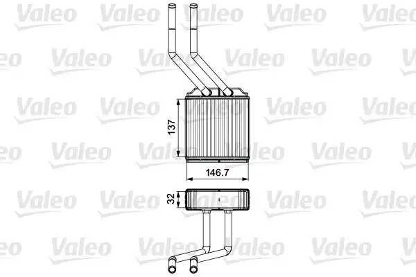 Ψυγείο Καλοριφέρ FORD TRANSIT 2000 - 2006 ( FA_ _ ) VALEO 811520