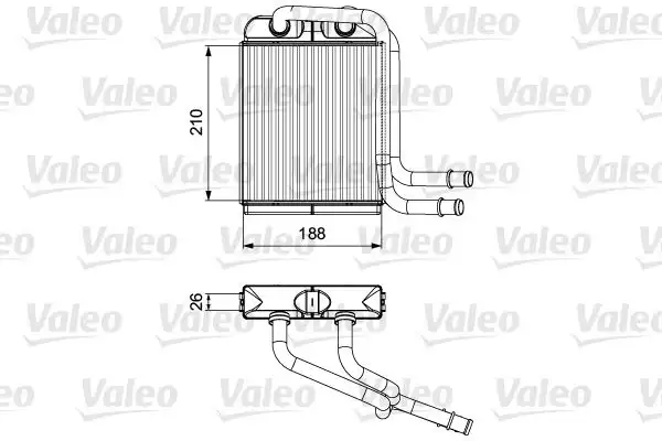 Ψυγείο Καλοριφέρ VW TRANSPORTER 2003 - 2009 ( 7H ) ( T5 ) VALEO 811524