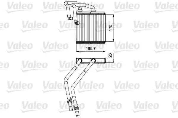 Ψυγείο Καλοριφέρ NISSAN QASHQAI 2007 - 2010 ( J10 )( JJ10 ) VALEO 811544