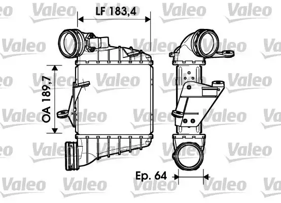 Ψυγείο Intercooler VW POLO 2002 - 2005 ( 9N ) VALEO 817558