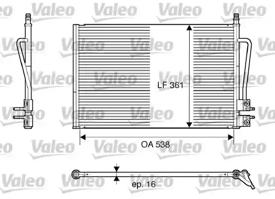 Ψυγείο A/C (Εξωτερικό) FORD FIESTA 2002 - 2005 ( Mk5a ) VALEO 817664