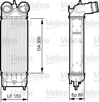 Ψυγείο Intercooler CITROEN C5 2008 - 2012 VALEO 818244