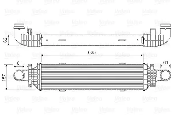 Ψυγείο Intercooler MERCEDES C CLASS 2007 - 2011 ( W204 ) VALEO 818631