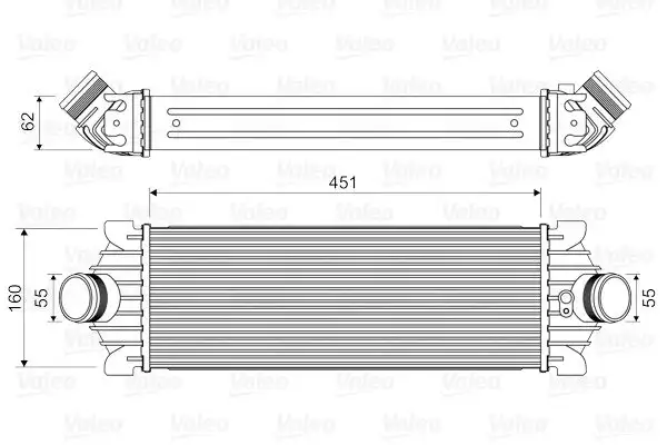 Ψυγείο Intercooler FORD TRANSIT 2006 - 2012 VALEO 818644