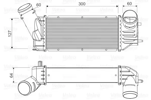 Ψυγείο Intercooler PEUGEOT 307 2001 - 2005 ( 3A ) ( 3C ) VALEO 818648