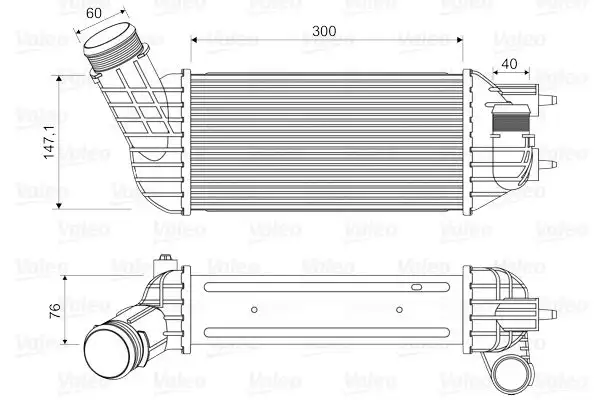 Ψυγείο Intercooler PEUGEOT 308 2008 - 2012 VALEO 818652