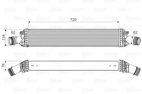 Ψυγείο Intercooler AUDI A4 2008 - 2011 ( 8K ) VALEO 818654