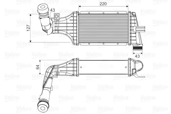 Ψυγείο Intercooler OPEL ASTRA 1998 - 2004 ( G ) VALEO 818660