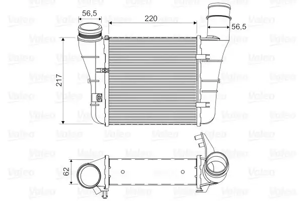 Ψυγείο Intercooler AUDI A4 2005 - 2008 ( 8E )( 8H ) VALEO 818669