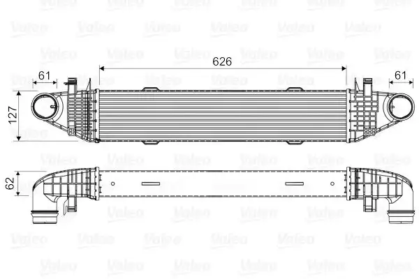 Ψυγείο Intercooler MERCEDES C CLASS 2007 - 2011 ( W204 ) VALEO 818679