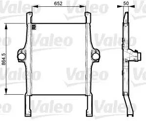 Ψυγείο Intercooler VOLVO V50 2004 - 2007 ( MW ) VALEO 818735