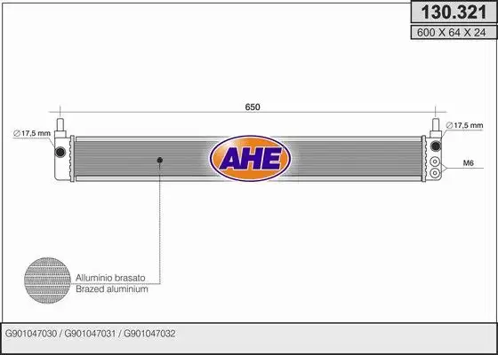 Ψυγείο Νερού Βοηθητικό TOYOTA AURIS Hatchback / 5dr 2013 - 2015 1.8 Hybrid (ZWE186_)  ( 2ZR-FXE  ) (99 hp ) βενζινοκίνητο/ηλεκτροκίνητο #830006340