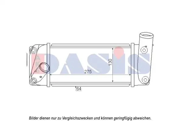 Ψυγείο Intercooler TOYOTA AURIS Hatchback / 5dr 2013 - 2015 1.4 D-4D (NDE180_)  ( 1ND-TV  ) (90 hp ) Πετρέλαιο #830106210