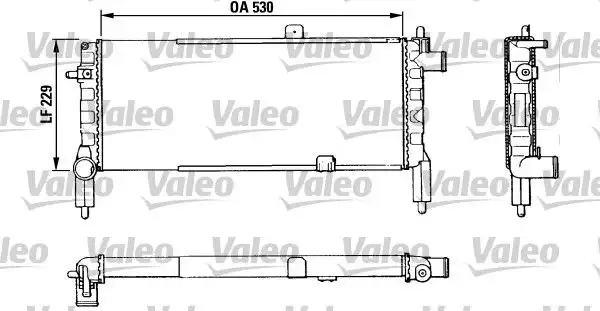 Ψυγείο Νερού OPEL CORSA 1985 - 1990 ( A ) VALEO 883920