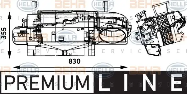 Ψυγείο Καλοριφέρ NISSAN SUNNY 1987 - 1989 ( N13 ) HELLA 8