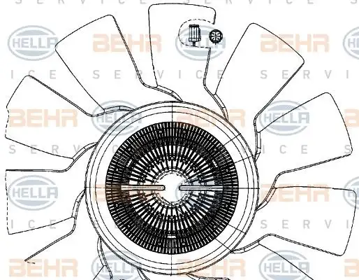 Βεντιλατέρ A/C BMW 3 Series 1990 - 1995 ( E36 ) HELLA 8