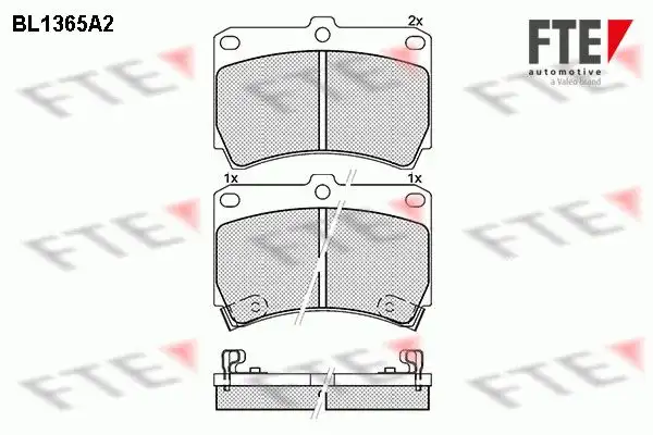 Τακάκια Σετ MAZDA 121 1990 - 1996 ( DB ) FTE BL1365A2