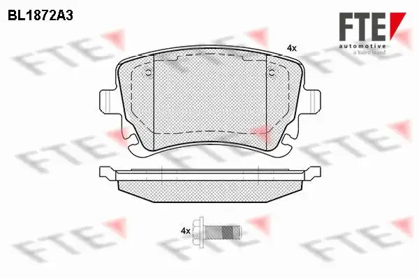 Τακάκια Σετ AUDI A3 2003 - 2005 ( 8P ) FTE BL1872A3