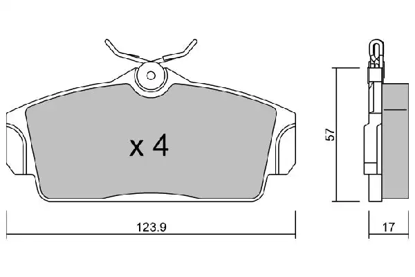 Τακάκια Σετ NISSAN ALMERA 2000 - 2002 ( N16 ) AISIN 0