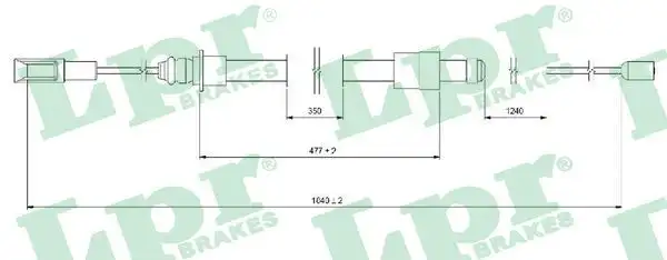 Ντίζες Χειροφρένου CITROEN C5 2001 - 2004 ( DC ) LPR C0101B