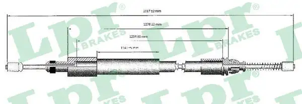 Ντίζες Χειροφρένου CITROEN XSARA 2000 - 2002 LPR C0975B