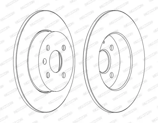 Δισκόπλακες OPEL ASTRA 2004 - 2007 ( H ) FERODO DDF1313C
