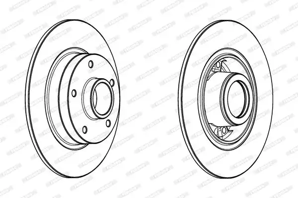 Δισκόπλακες RENAULT MEGANE 2008 - 2014 FERODO DDF1732-1